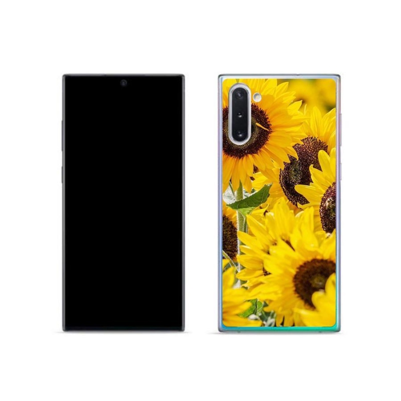 Gelový kryt mmCase na mobil Samsung Galaxy Note 10 - slunečnice