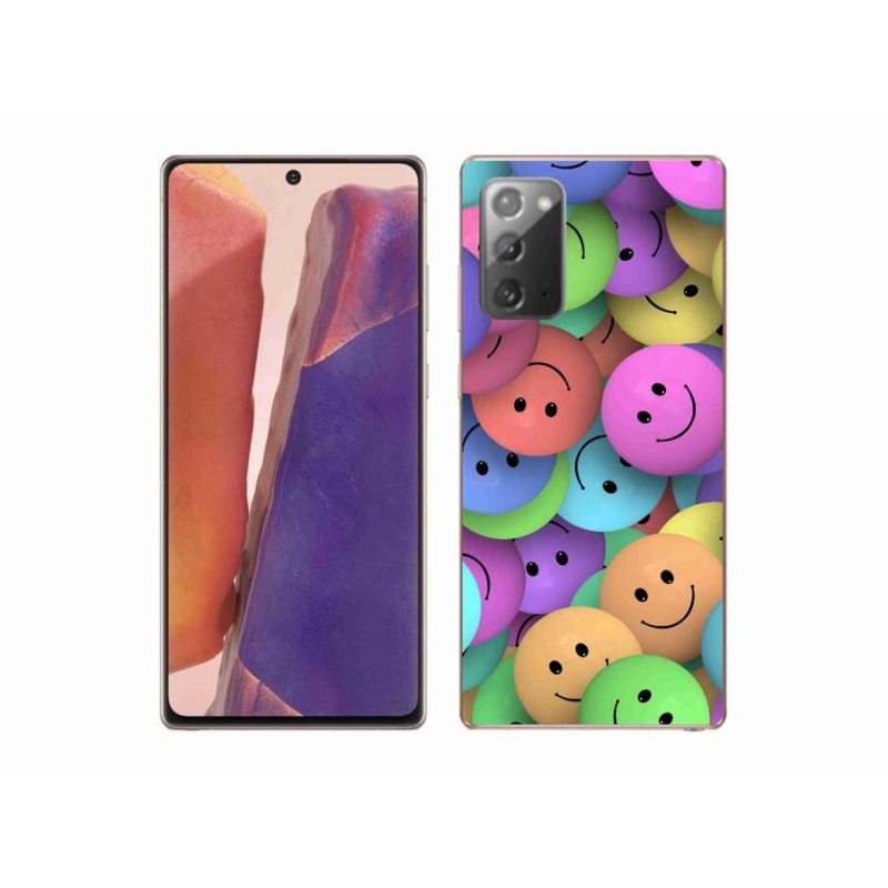 Gelový kryt mmCase na mobil Samsung Galaxy Note 20/Note 20 5G - barevní smajlíci