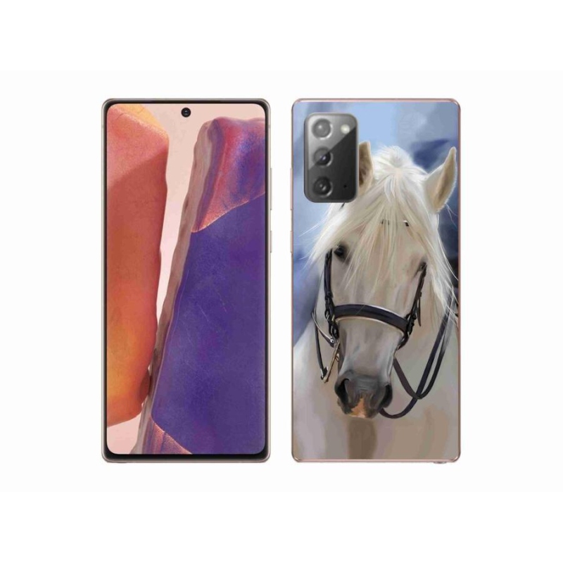 Gelový kryt mmCase na mobil Samsung Galaxy Note 20/Note 20 5G - bílý kůň