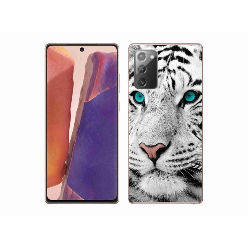 Gelový kryt mmCase na mobil Samsung Galaxy Note 20/Note 20 5G - bílý tygr