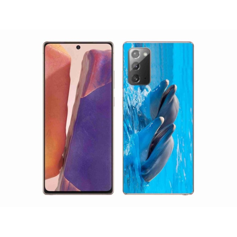 Gelový kryt mmCase na mobil Samsung Galaxy Note 20/Note 20 5G - delfíni