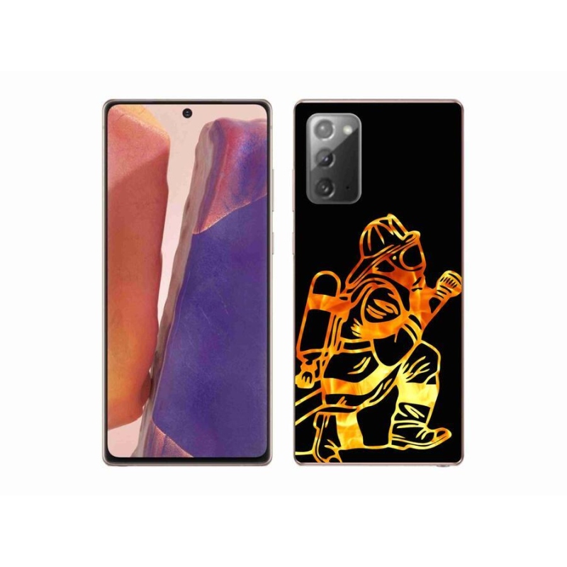 Gelový kryt mmCase na mobil Samsung Galaxy Note 20/Note 20 5G - hasič 1