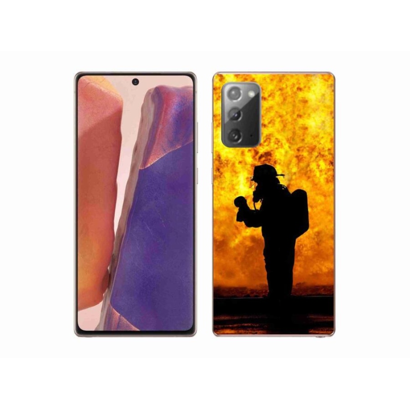 Gelový kryt mmCase na mobil Samsung Galaxy Note 20/Note 20 5G - hasič