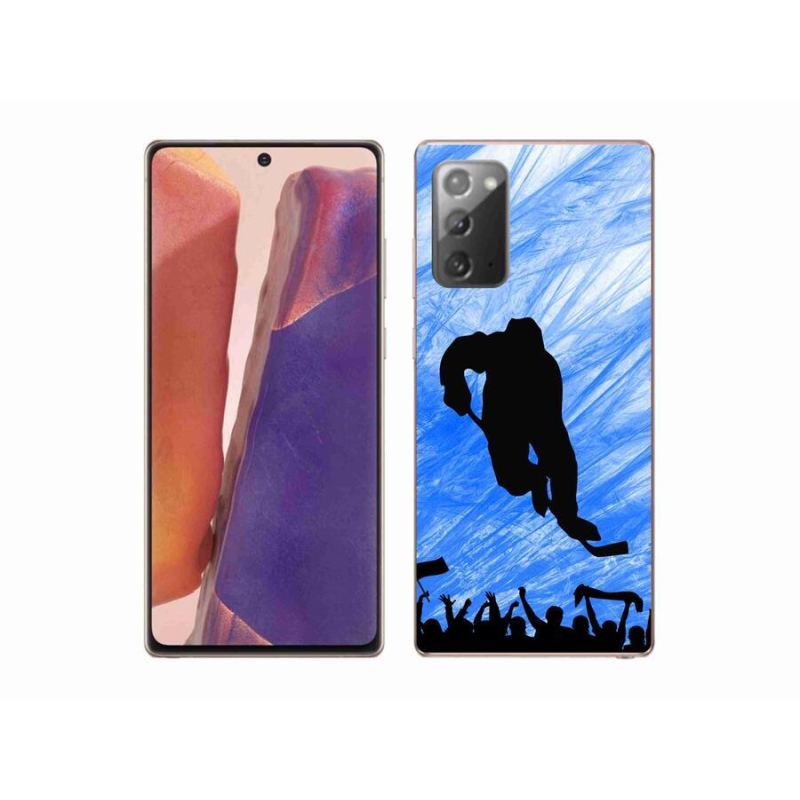 Gelový kryt mmCase na mobil Samsung Galaxy Note 20/Note 20 5G - hokejový hráč