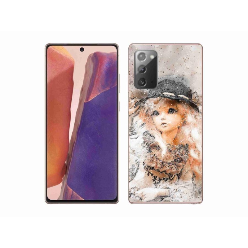 Gelový kryt mmCase na mobil Samsung Galaxy Note 20/Note 20 5G - holčička s kloboukem