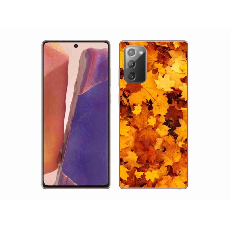 Gelový kryt mmCase na mobil Samsung Galaxy Note 20/Note 20 5G - javorové listy