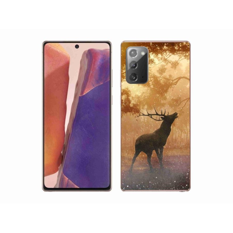 Gelový kryt mmCase na mobil Samsung Galaxy Note 20/Note 20 5G - jelen v říji