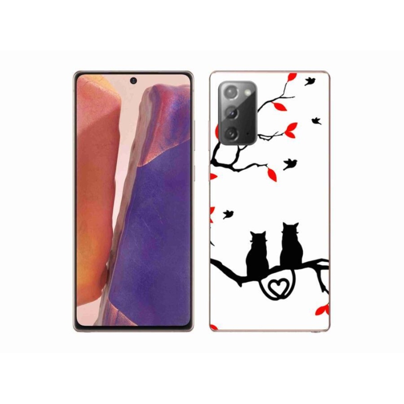 Gelový kryt mmCase na mobil Samsung Galaxy Note 20/Note 20 5G - kočičí láska