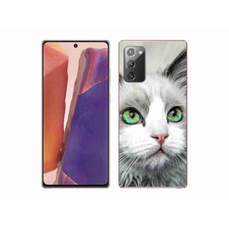 Gelový kryt mmCase na mobil Samsung Galaxy Note 20/Note 20 5G - kočičí pohled
