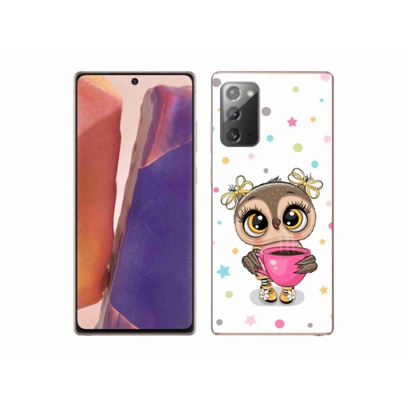 Gelový kryt mmCase na mobil Samsung Galaxy Note 20/Note 20 5G - kreslená sovička