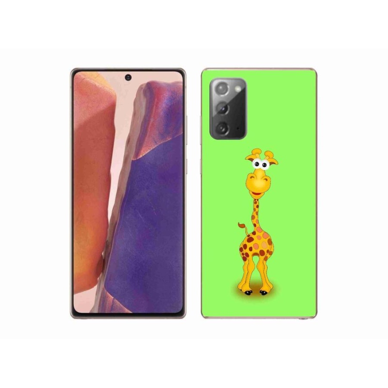 Gelový kryt mmCase na mobil Samsung Galaxy Note 20/Note 20 5G - kreslená žirafa