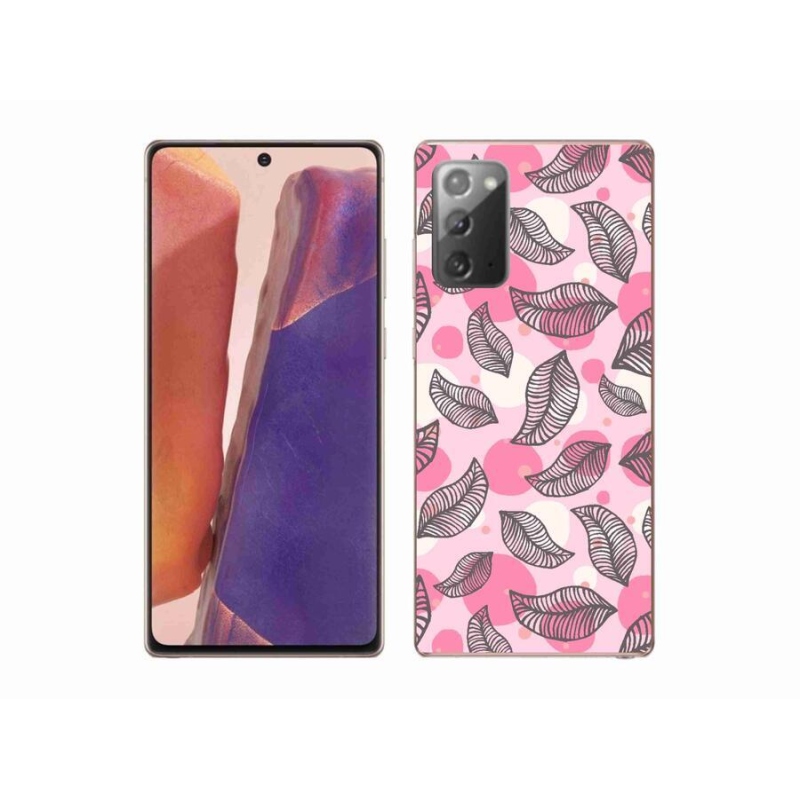 Gelový kryt mmCase na mobil Samsung Galaxy Note 20/Note 20 5G - kreslené padající listy