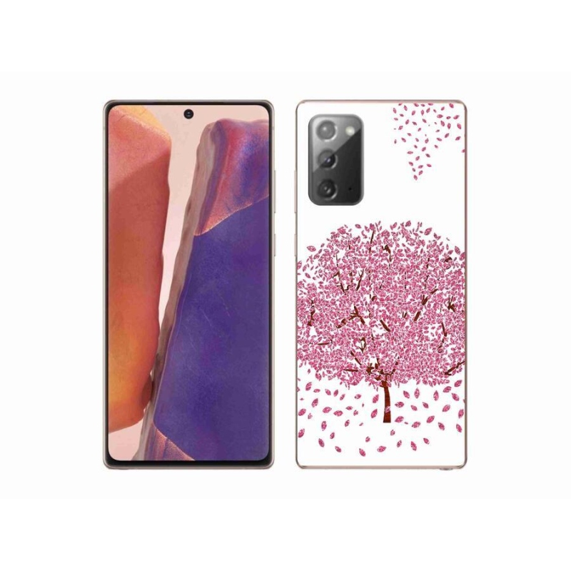 Gelový kryt mmCase na mobil Samsung Galaxy Note 20/Note 20 5G - kreslený strom s listy