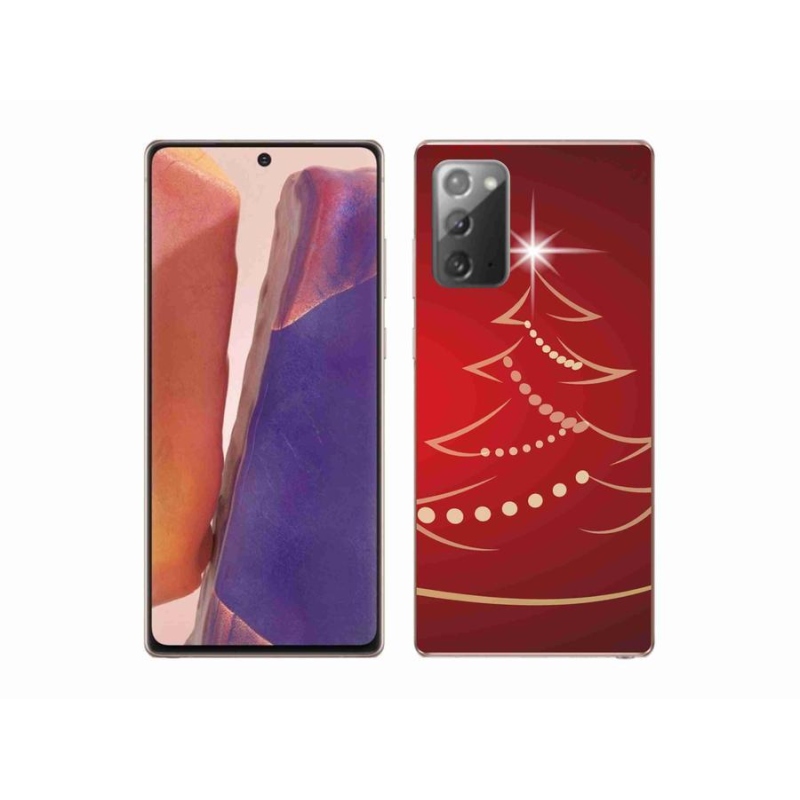 Gelový kryt mmCase na mobil Samsung Galaxy Note 20/Note 20 5G - kreslený vánoční stromek