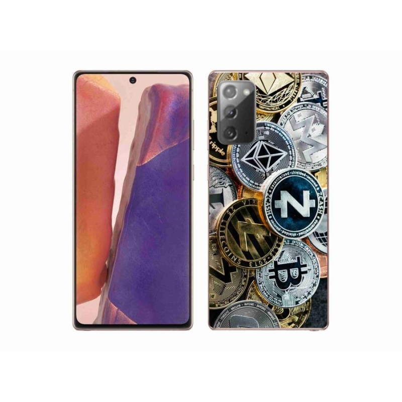 Gelový kryt mmCase na mobil Samsung Galaxy Note 20/Note 20 5G - kryptoměny