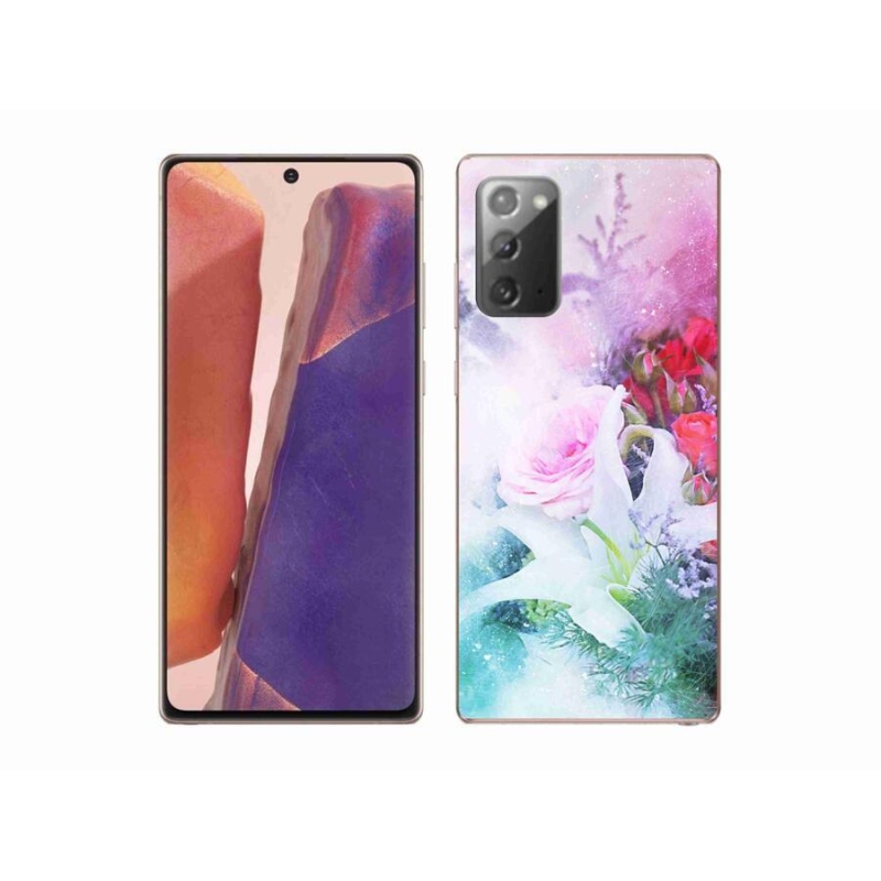 Gelový kryt mmCase na mobil Samsung Galaxy Note 20/Note 20 5G - květiny 4