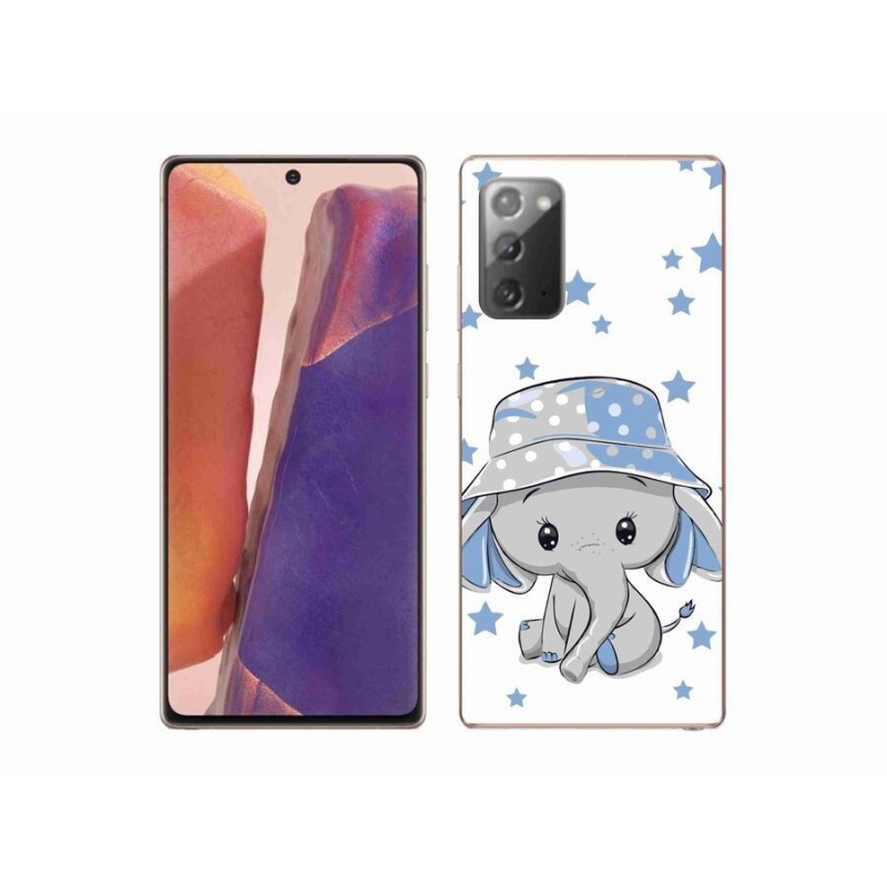 Gelový kryt mmCase na mobil Samsung Galaxy Note 20/Note 20 5G - modrý slon