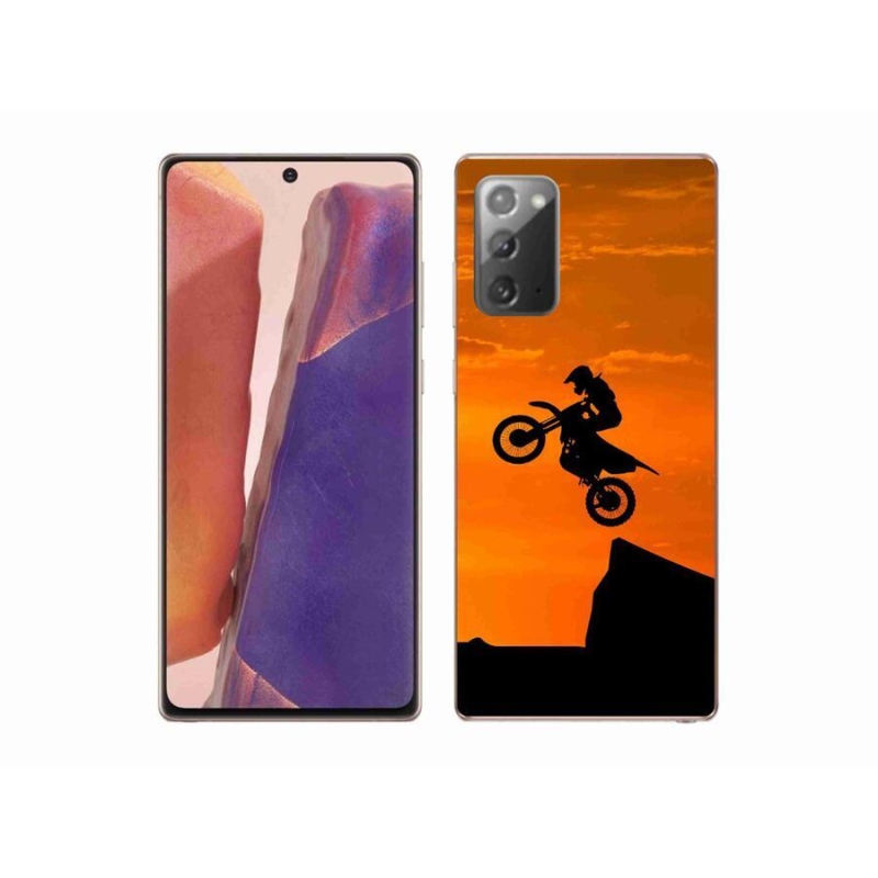 Gelový kryt mmCase na mobil Samsung Galaxy Note 20/Note 20 5G - motocross