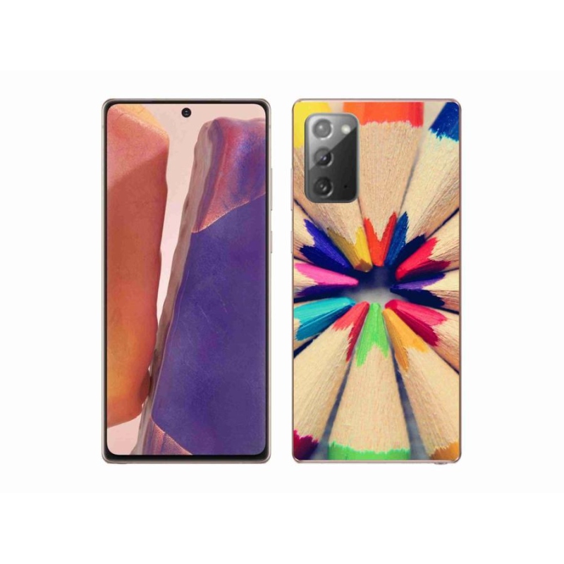 Gelový kryt mmCase na mobil Samsung Galaxy Note 20/Note 20 5G - pastelky