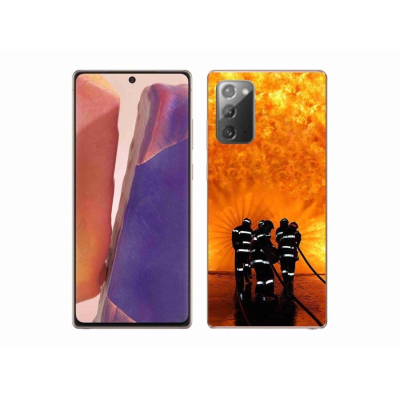 Gelový kryt mmCase na mobil Samsung Galaxy Note 20/Note 20 5G - požár