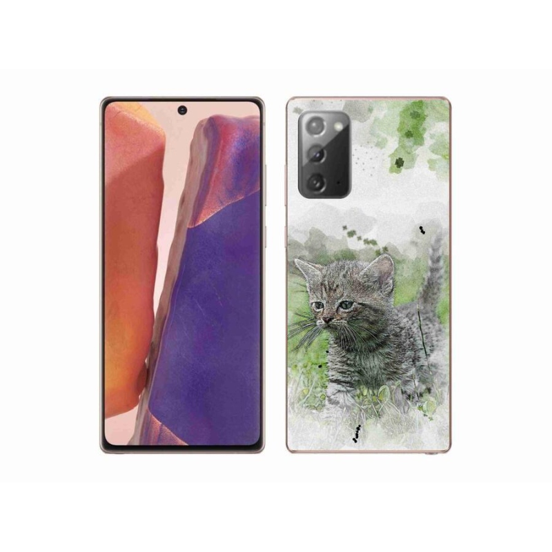 Gelový kryt mmCase na mobil Samsung Galaxy Note 20/Note 20 5G - roztomilé kotě 1