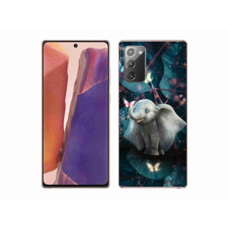 Gelový kryt mmCase na mobil Samsung Galaxy Note 20/Note 20 5G - roztomilý slon