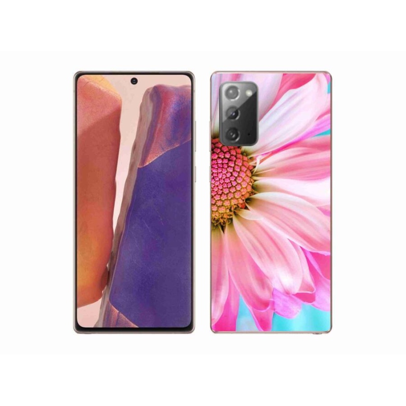 Gelový kryt mmCase na mobil Samsung Galaxy Note 20/Note 20 5G - růžová květina
