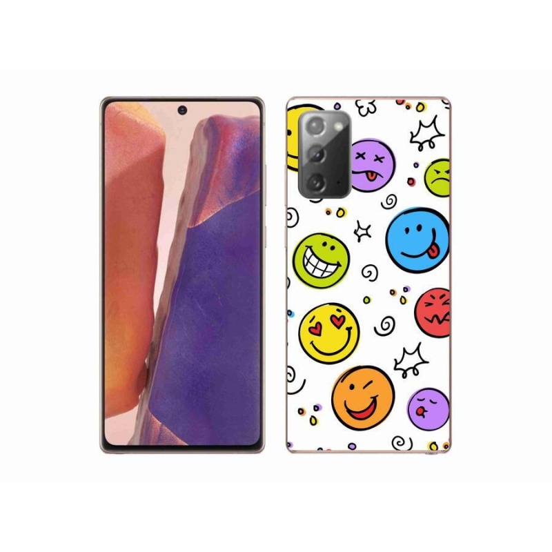 Gelový kryt mmCase na mobil Samsung Galaxy Note 20/Note 20 5G - smajlíci