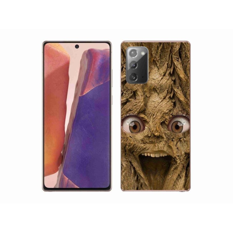 Gelový kryt mmCase na mobil Samsung Galaxy Note 20/Note 20 5G - veselý strom s očima