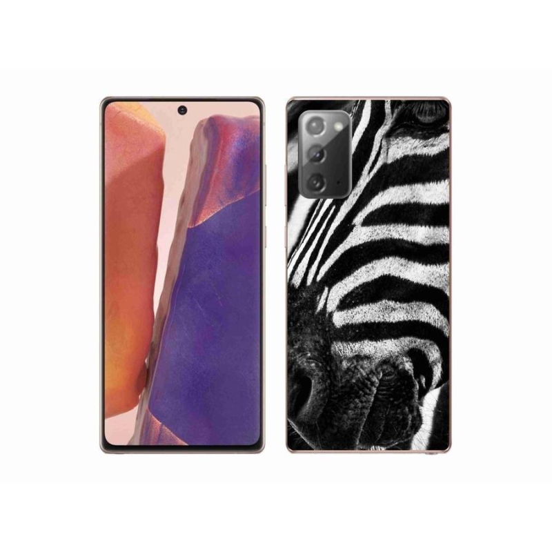 Gelový kryt mmCase na mobil Samsung Galaxy Note 20/Note 20 5G - zebra