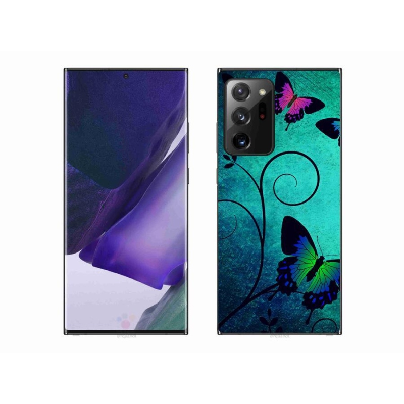 Gelový kryt mmCase na mobil Samsung Galaxy Note 20 Ultra - barevní motýli