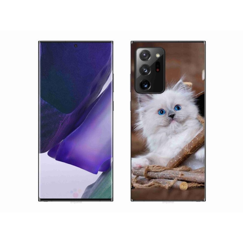 Gelový kryt mmCase na mobil Samsung Galaxy Note 20 Ultra - bílé kotě
