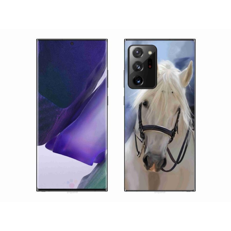Gelový kryt mmCase na mobil Samsung Galaxy Note 20 Ultra - bílý kůň