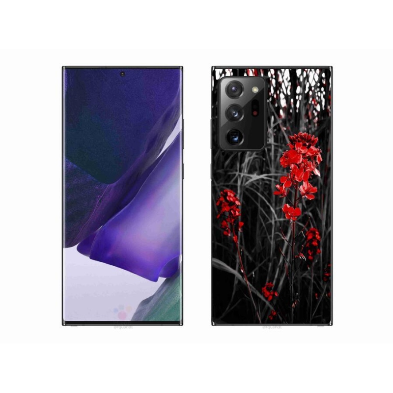 Gelový kryt mmCase na mobil Samsung Galaxy Note 20 Ultra - červená rostlina