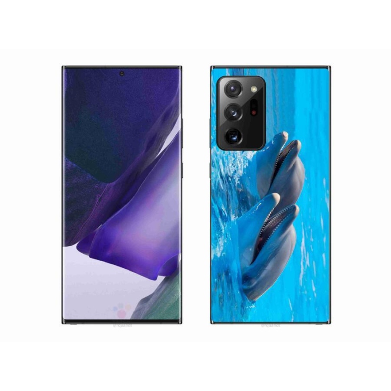 Gelový kryt mmCase na mobil Samsung Galaxy Note 20 Ultra - delfíni