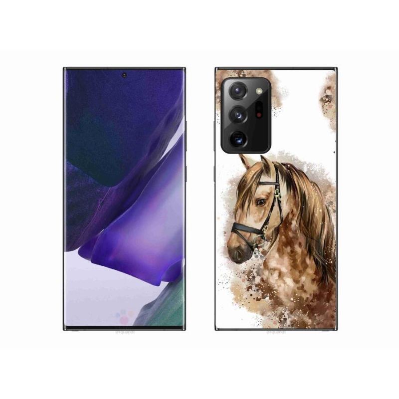 Gelový kryt mmCase na mobil Samsung Galaxy Note 20 Ultra - hnědý kreslený kůň