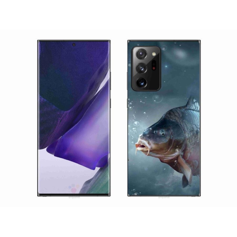 Gelový kryt mmCase na mobil Samsung Galaxy Note 20 Ultra - kapr a bublinky