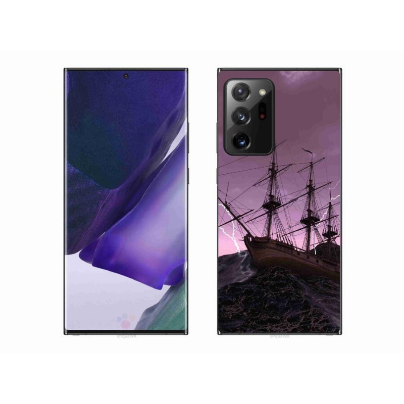 Gelový kryt mmCase na mobil Samsung Galaxy Note 20 Ultra - loď v bouři