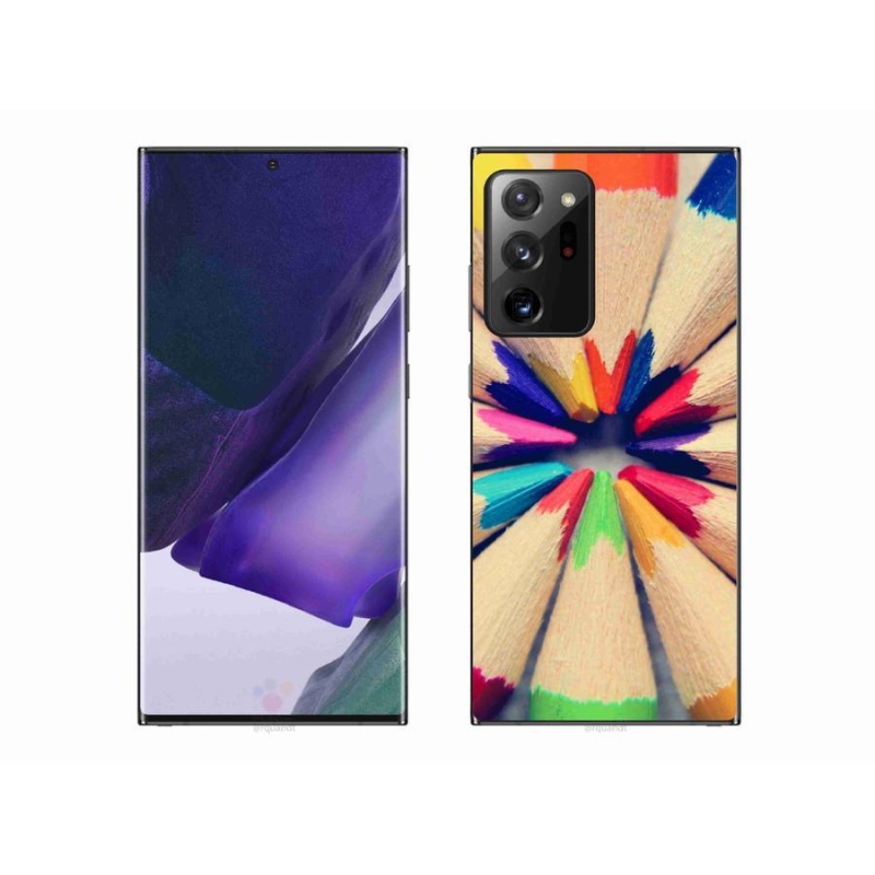 Gelový kryt mmCase na mobil Samsung Galaxy Note 20 Ultra - pastelky