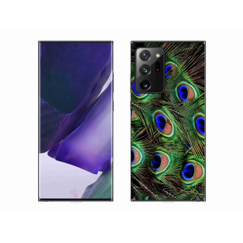Gelový kryt mmCase na mobil Samsung Galaxy Note 20 Ultra - paví peří