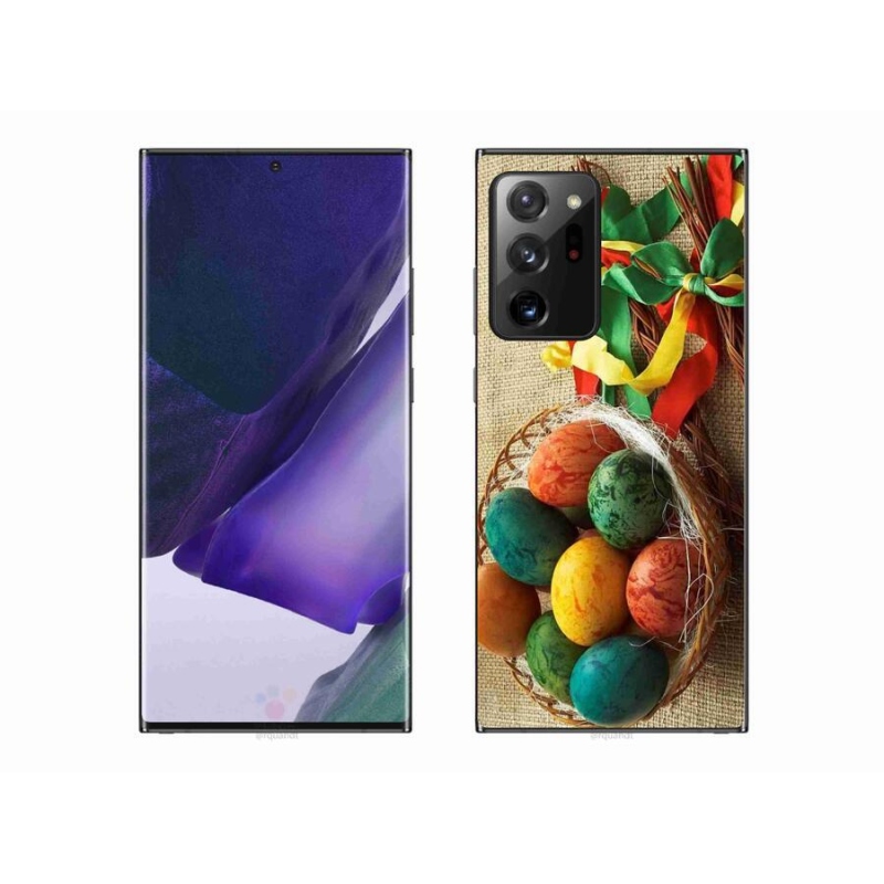 Gelový kryt mmCase na mobil Samsung Galaxy Note 20 Ultra - pomlázky a vajíčka