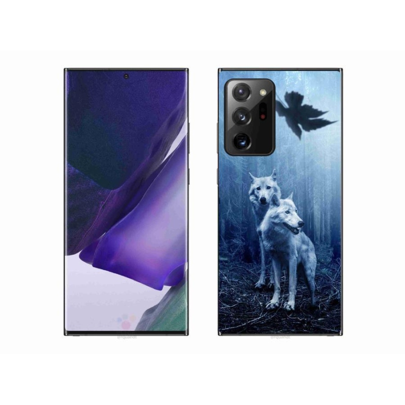 Gelový kryt mmCase na mobil Samsung Galaxy Note 20 Ultra - vlci v lese