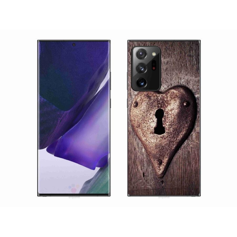 Gelový kryt mmCase na mobil Samsung Galaxy Note 20 Ultra - zámek ve tvaru srdce