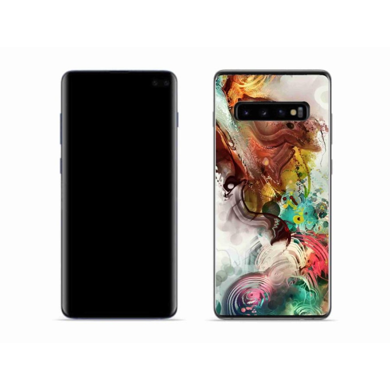 Gelový kryt mmCase na mobil Samsung Galaxy S10 - abstrakt 1