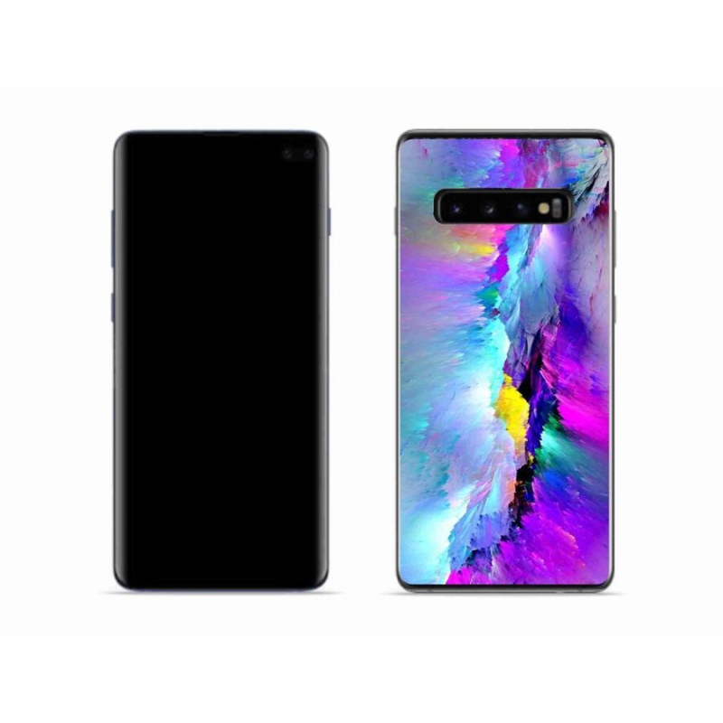 Gelový kryt mmCase na mobil Samsung Galaxy S10 - abstrakt