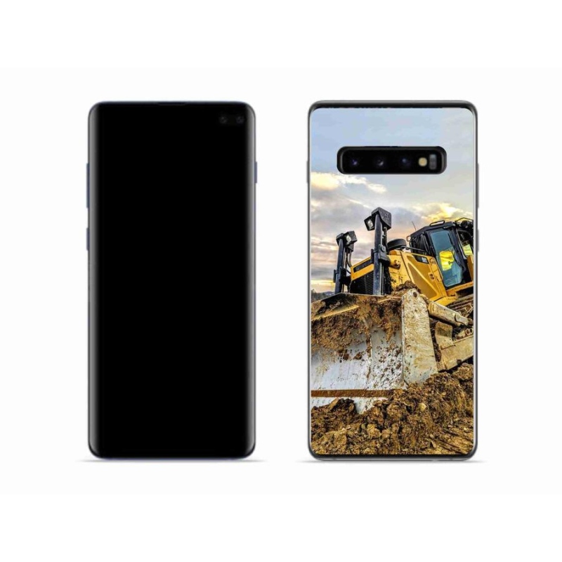 Gelový kryt mmCase na mobil Samsung Galaxy S10 - bagr
