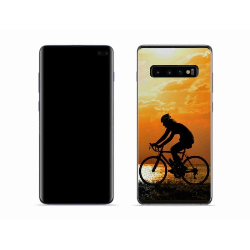 Gelový kryt mmCase na mobil Samsung Galaxy S10 - cyklovýlet