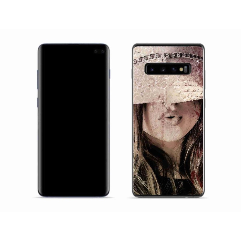 Gelový kryt mmCase na mobil Samsung Galaxy S10 - dívka