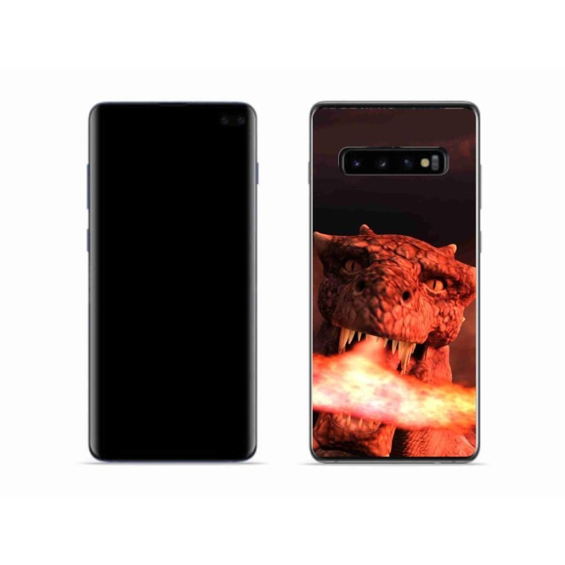Gelový kryt mmCase na mobil Samsung Galaxy S10 - drak
