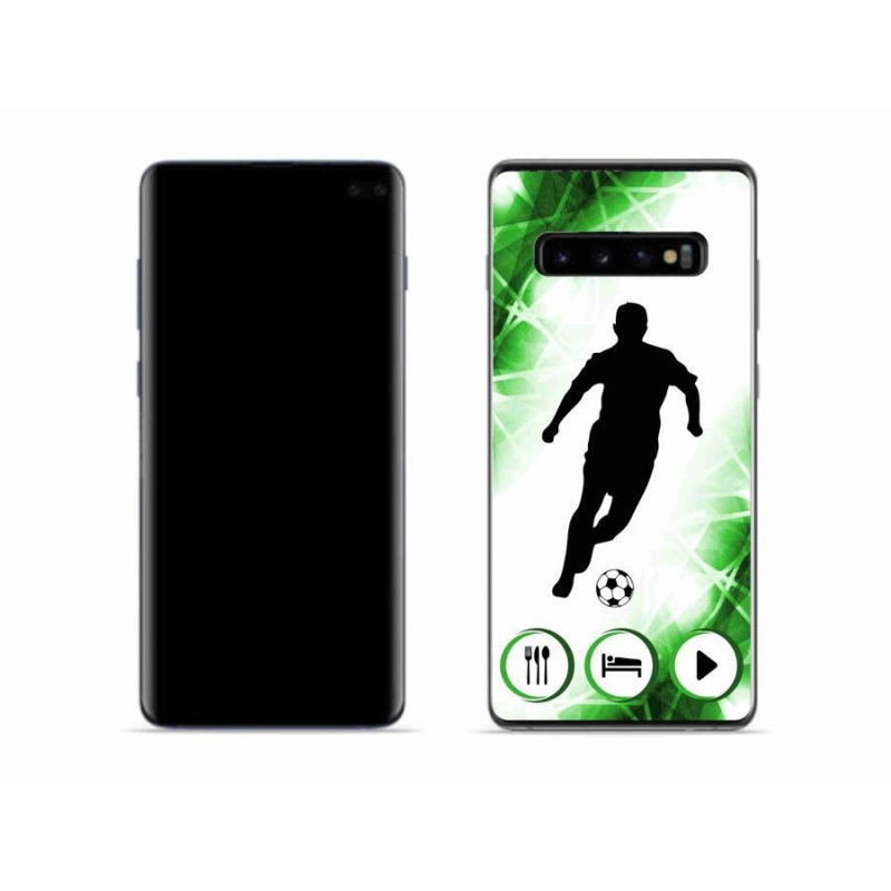 Gelový kryt mmCase na mobil Samsung Galaxy S10 - fotbalista